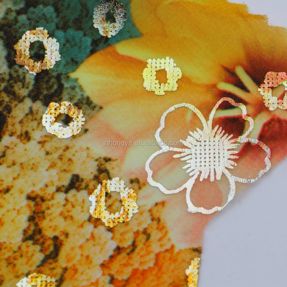 Customized size embossed hot transparent color paper hot stamping foil