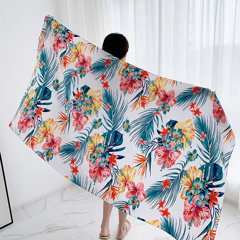 2022 New Fashion Lady Spring Summer Large Long Scarf With Tassel Beach Sun-proof Shawls