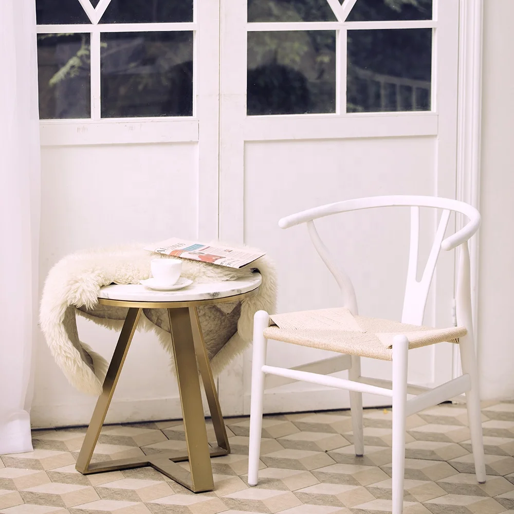 Silla Diningfurniture Ash or Beech Hans Wegner Danish Dinning Room Chair Wishbone Chair Wood Nordic Solid Home Furniture Modern