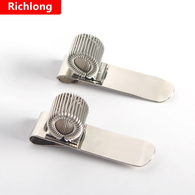 Notepad Portable spring pen Insert spring telescopic metal Business plating pen holder Fixed pen accessories supply