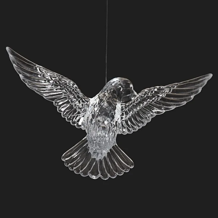 decorative plastic acrylic hanging birds for  ceiling