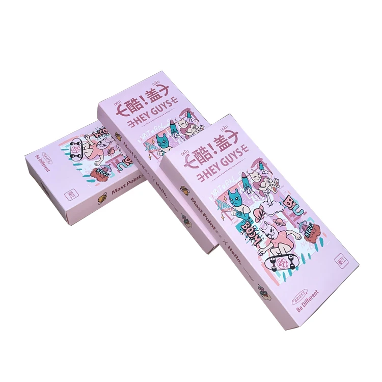 Wholesale Pure White Custom Logo Eyelash & Makeup Box Matte Lamination Gold Foil/Stamping/Embossing Printing Handling Cosmetics