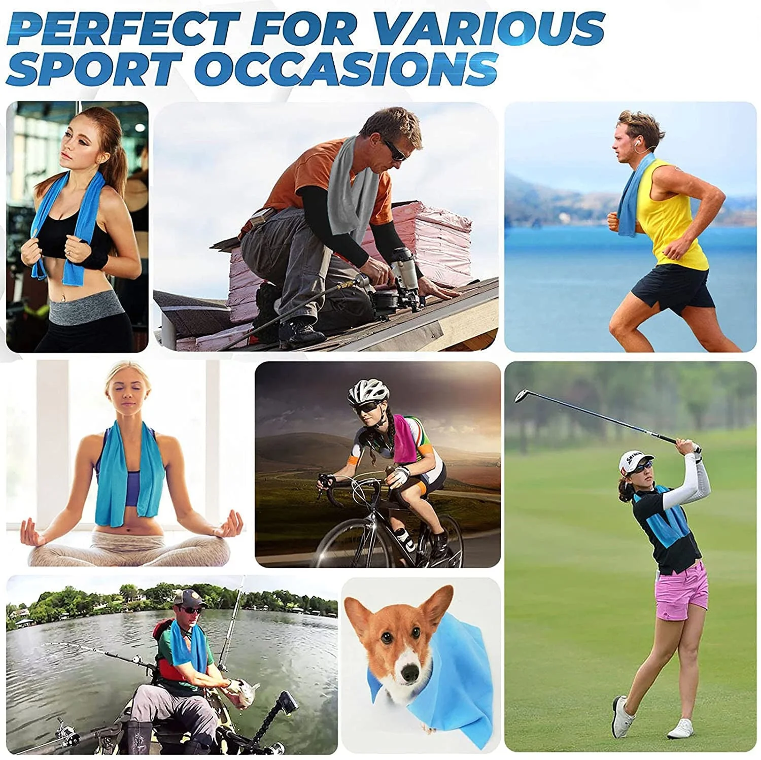 Hot Selling Custom Sport Towel Golf Cooling Towels For Neck And Face Quick Dry Towel For Yoga Golf Gym Work Out Sports