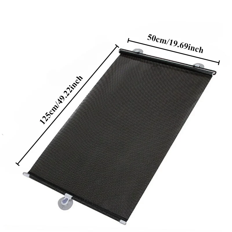 Car Windshield Sunshade Protection Retractable Set Front Rear Window UV-protective Heat Insulation Curtainfor Car Accessories