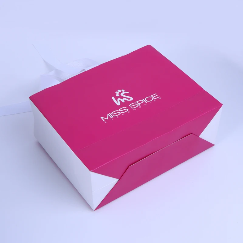 Bangdi Factory Wholesales Custom Logo White Card Jewelry Paper Bag for Packaging Promotion Craft Food Use Durable Stylish