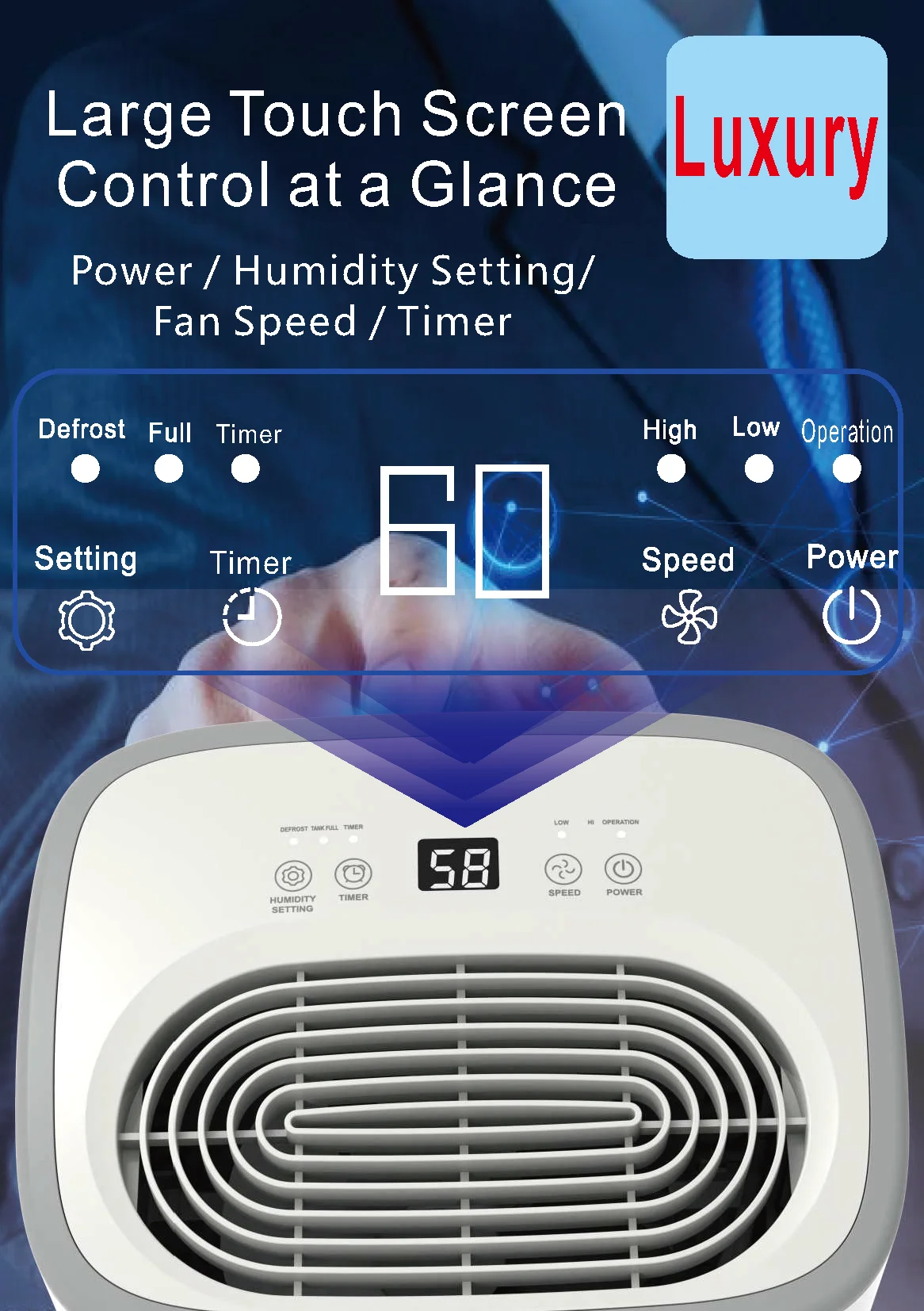Factory Wholesale Desumidificador WIFI Digital Humidity Display 12L/Day Smart home use small Dehumidifier Dryer