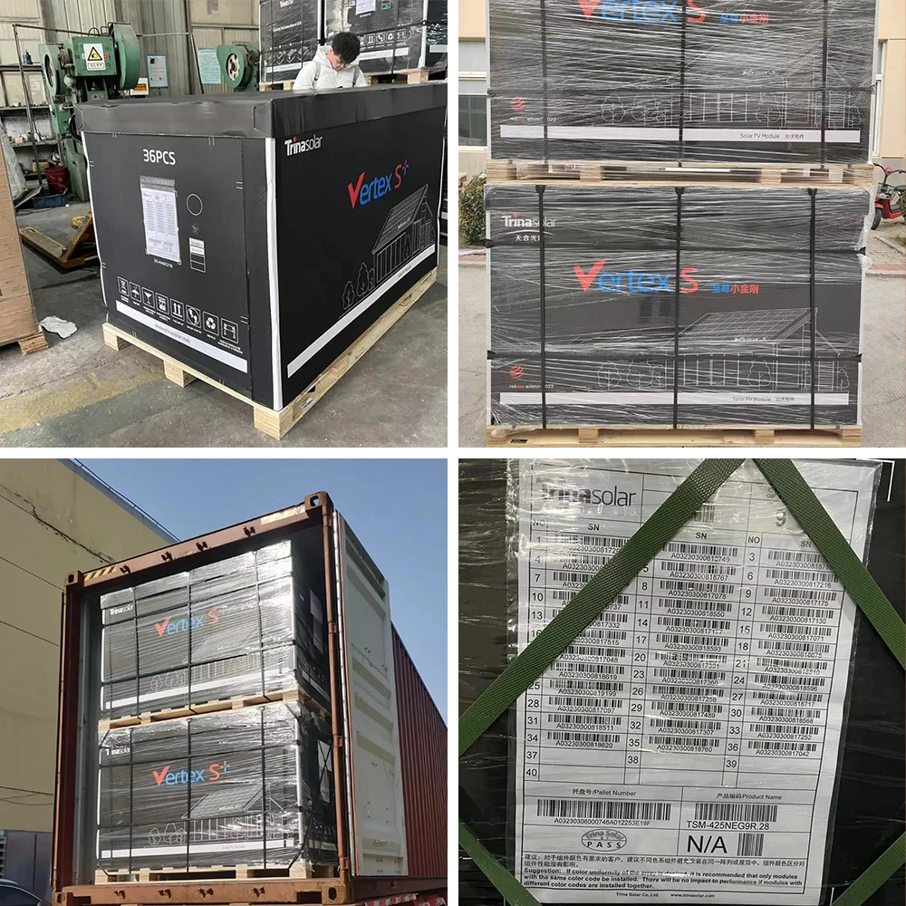 Trina All Black Panel Solar De 450W Residential Solar Panels China