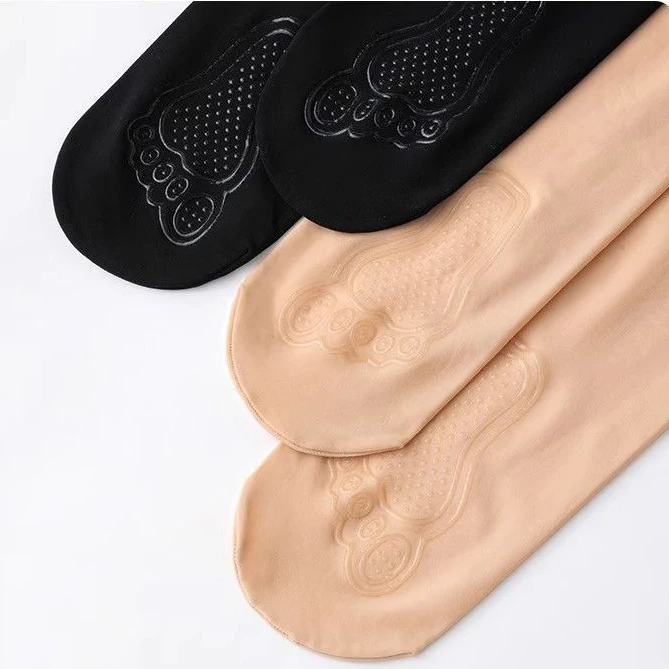 Wholesale 80 Denier Soft Opaque Black Tights Solid Sexy Footed Nylons Lady Pantyhose Opaque Control Silk Stockings for Women