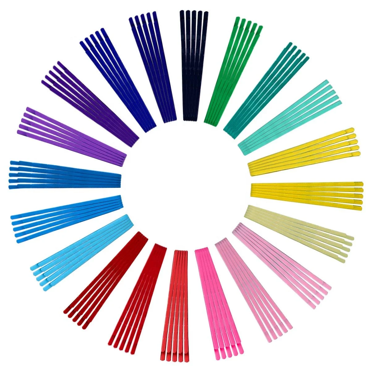 Cute Fancy Candy Hairpin Rainbow Hair Clips Rust-Resistant Metal Barrettes for Women Girls Colorful Bobby Hair Pins