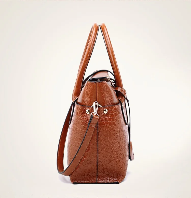 Elegant Fashion ladies fashion handbags in guangzhou Women Alligator Leather Luxury Handbags