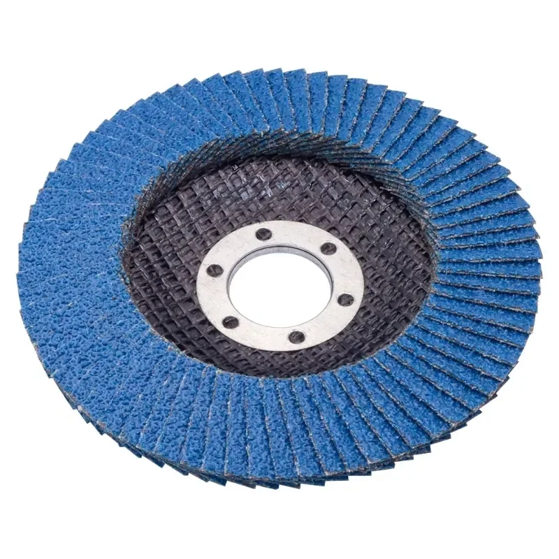 Custom Private Label Zirconia Blue Flat Flap Discs For Angle Grinder Strip Rust Paint Removal