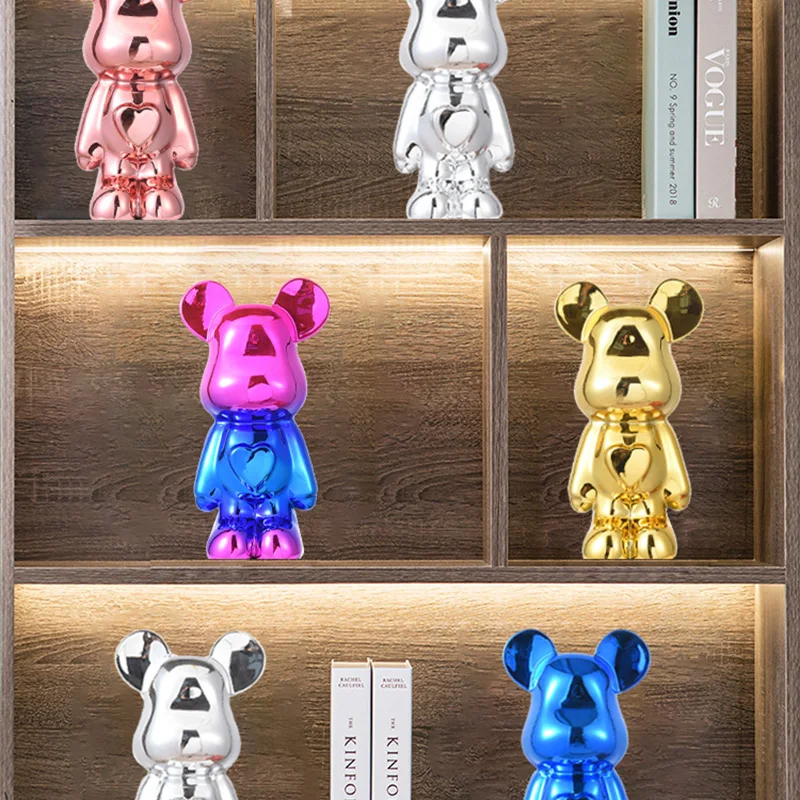 Amazon Hot Selling Creative Violent Bear Model Ornament Home Living Room Cabinet Window Desktop Ornament Resin Crafts