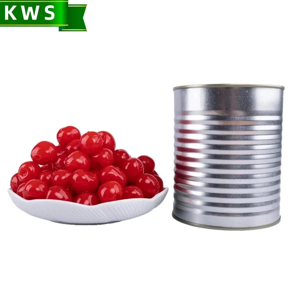 KWS China canned fruit factory wholesale canned red cherry fruit in syrup