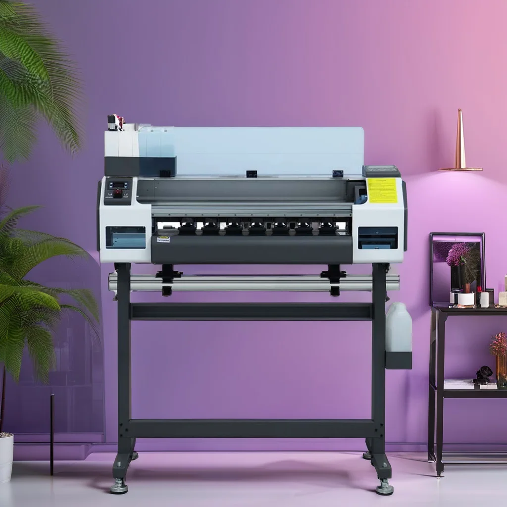 Refiencolor DTF Printer with Double Epson F1080 I1600A1 Printhead Multicolor 60cm A3 Print Semi-Automatic 1 Year Warranty