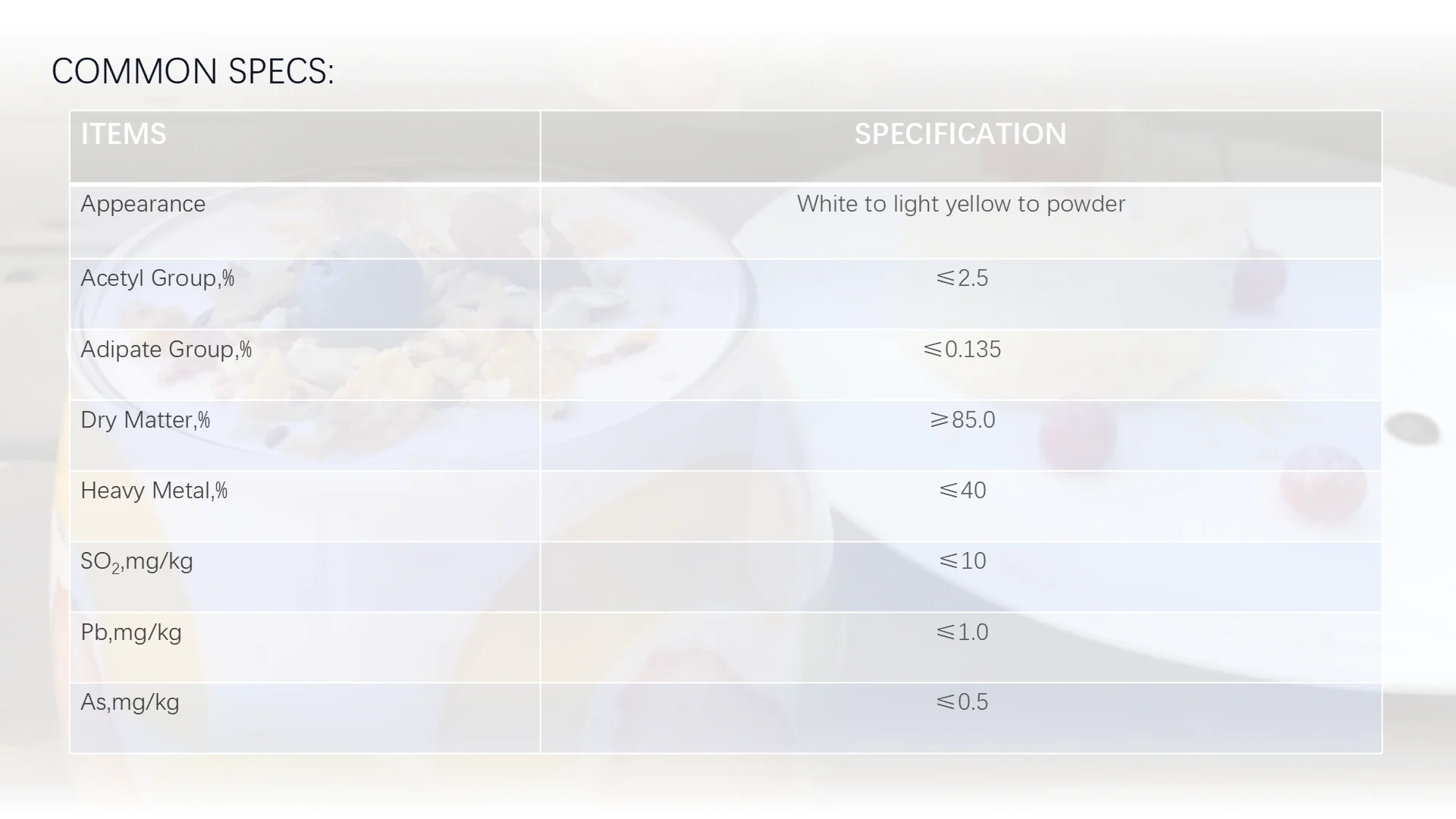 [HOSOME]acetylated distarch adipate powder/E1422 as thickener/binder/stabilizer for sauce/drink/meat/can product cas 68130-14-3