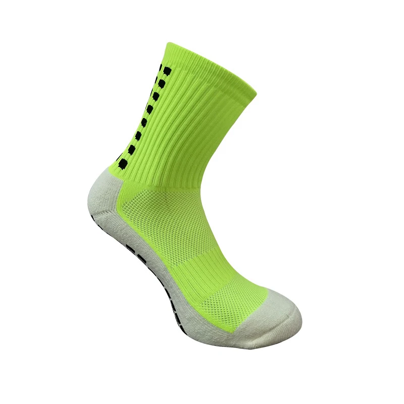 Professional Custom LOGO Square PVC Football Anti-Slip Grips Training Sport Soccer Socks