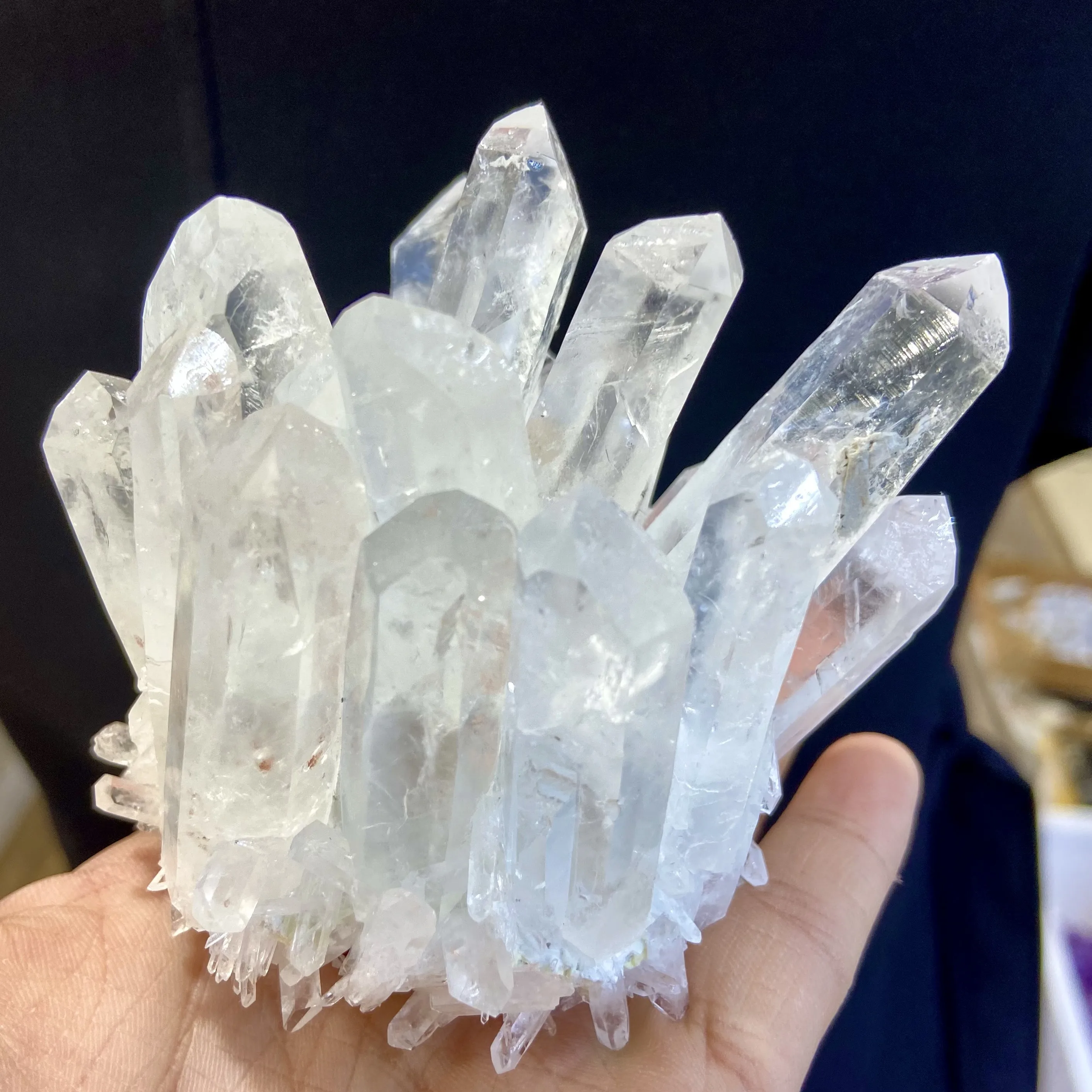 
Оптовая продажа, натуральный белый кристалл, кластер, прозрачный кварцевый кристалл 