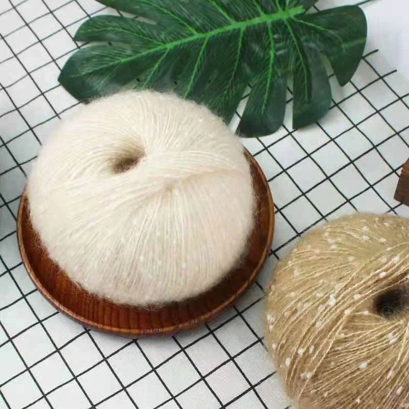 New Fashion DIY Hand Knitting Mohair Style Brush Yarn Super soft and Fluffy Crochet 50g Ball Yarn 7s/1