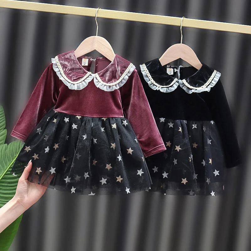 
Autumn of the cute girl Princess Cheongsam Dress 1-3 years Old Baby Girl Clothes Chinese Style Floral Dresses Cheongsam 