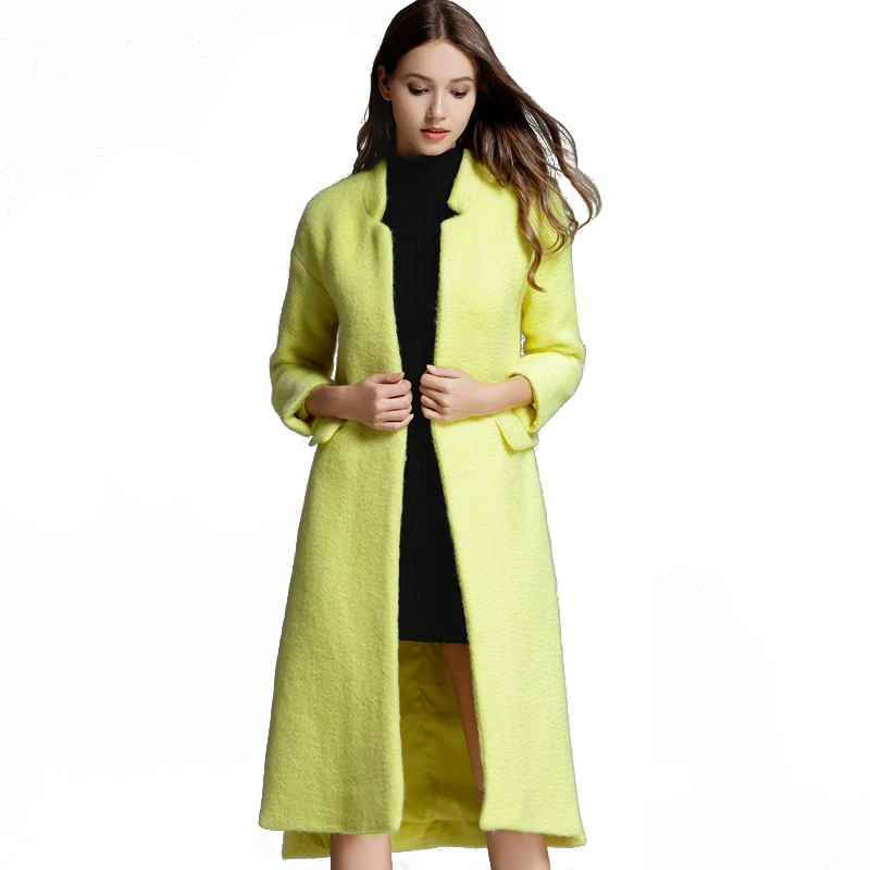 Ladies Winshirtool Cblazersgray Whites Wool Coblazerhionable and Comfortable Wool Coat Ble Wool Coat Fleece Casual Woven Long