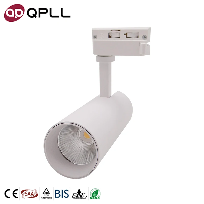 Modern Design Commercial Adjustable Beam Angle 30W COB LED dali dimmable Track Light