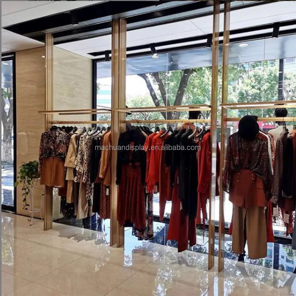 Creative Design Retail Shop Metal Display Rack Clothing Rack Display For Garment