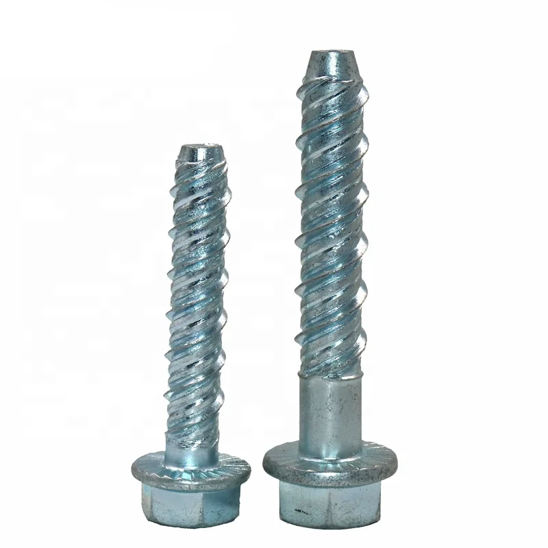 High Quality Concrete anchor screw white blue Yellow Zinc Plated Carbon Steel Stainless Steel m12 concrete anchor bolt