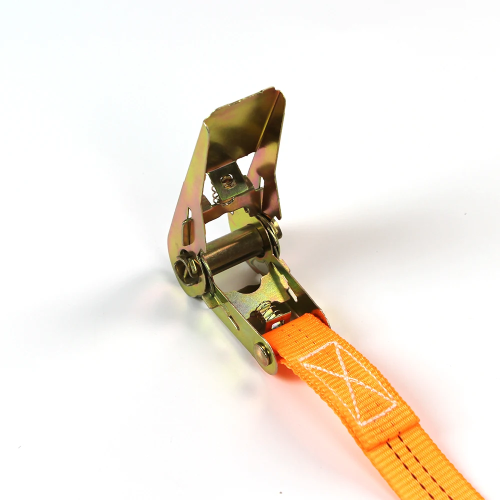 2pcs Set 25mm Motorcycle Accessory Ratchet Tie Down PE Lashing Strap Belt with S Hook for Cargo Control Ratchet Straps set