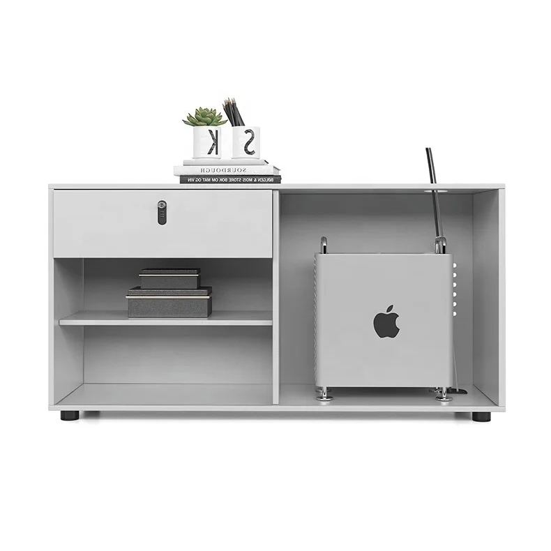 White Modern Desk Office Furniture Desk Table Workstation For 2 People