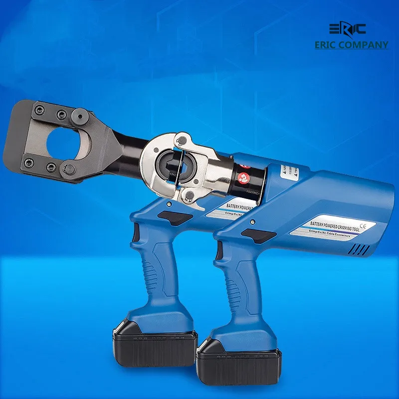 Pro Press 16-300m Battery Hydraulic Plier Machine Electric Hydraulic 11 Dies Cable Lug Terminal Wire Crimping Tool Cutting Steel