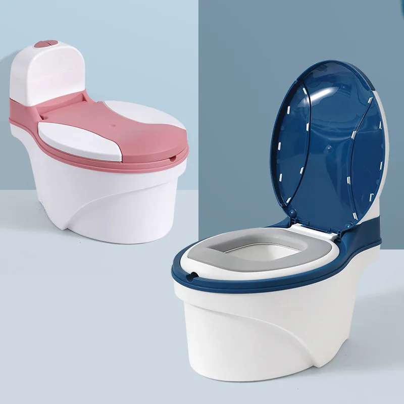 Large size simulation toilet kids potty training PP + PVC kids portable potty
