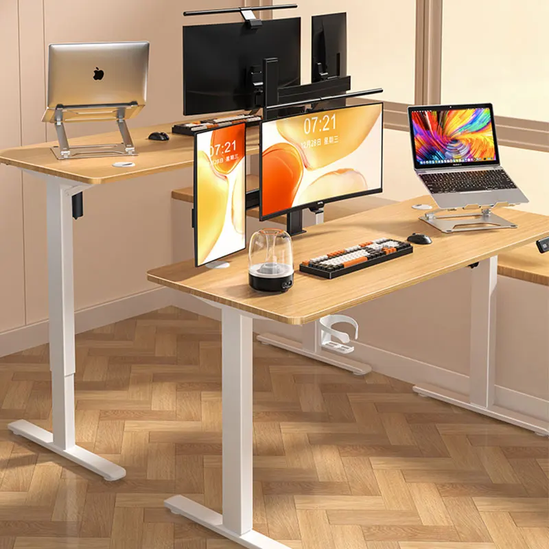 Modern Home Office Desk height adjustable electric standing Computer Desk for School Versatile Boss Desk