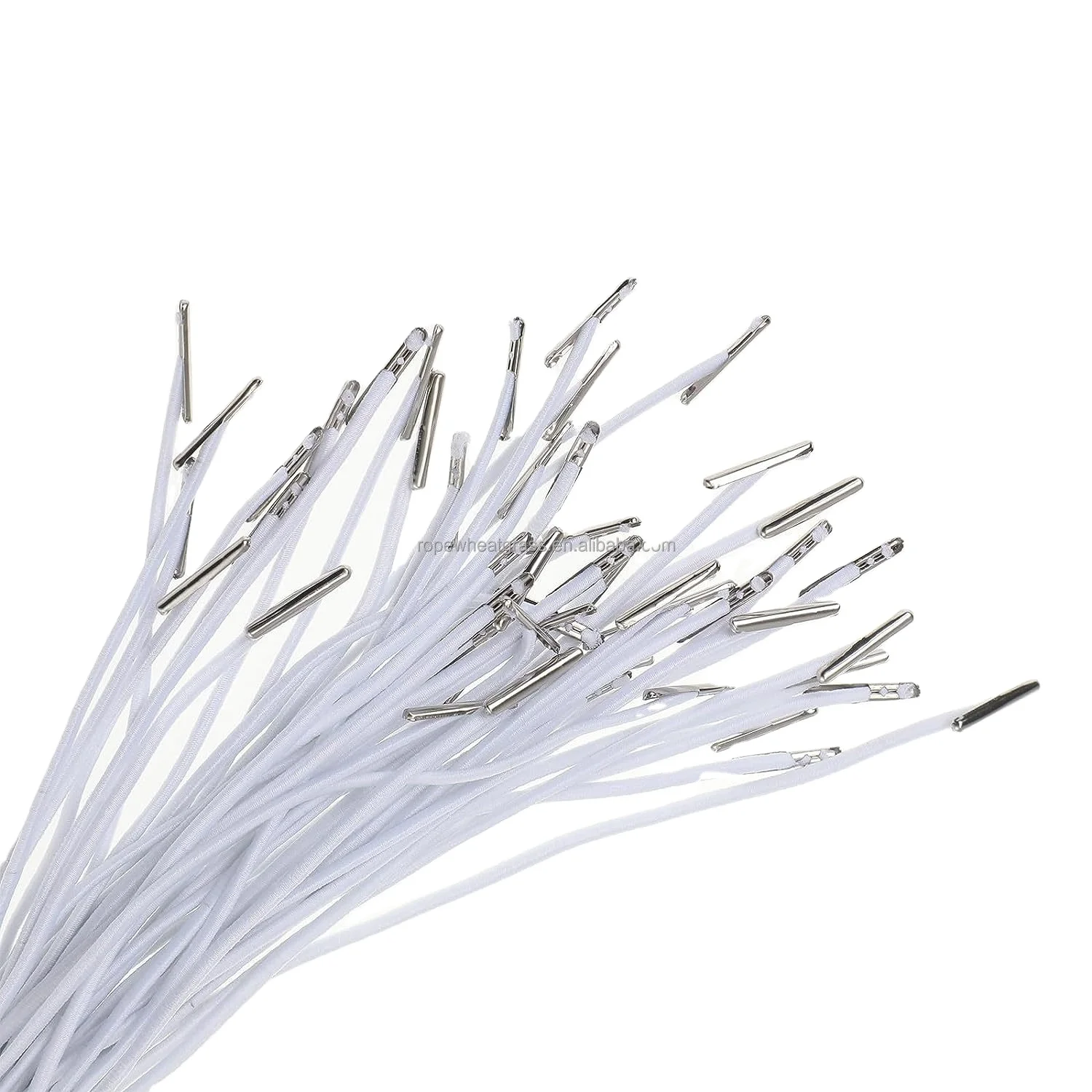 Elastic Barbed Cords Loop Stretch Round String with Metal Barbs Fastener