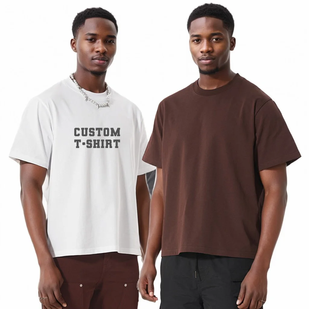 Мужская Футболка свободного кроя, 100% футболка из органического хлопка, 300 gsm, футболка большого размера