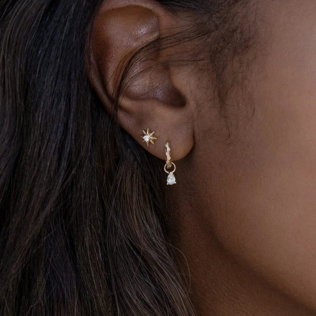 Luxury Birthstone Gemstone Charms Stainless Steel Charm Diy Birthstone Pendant For Necklace