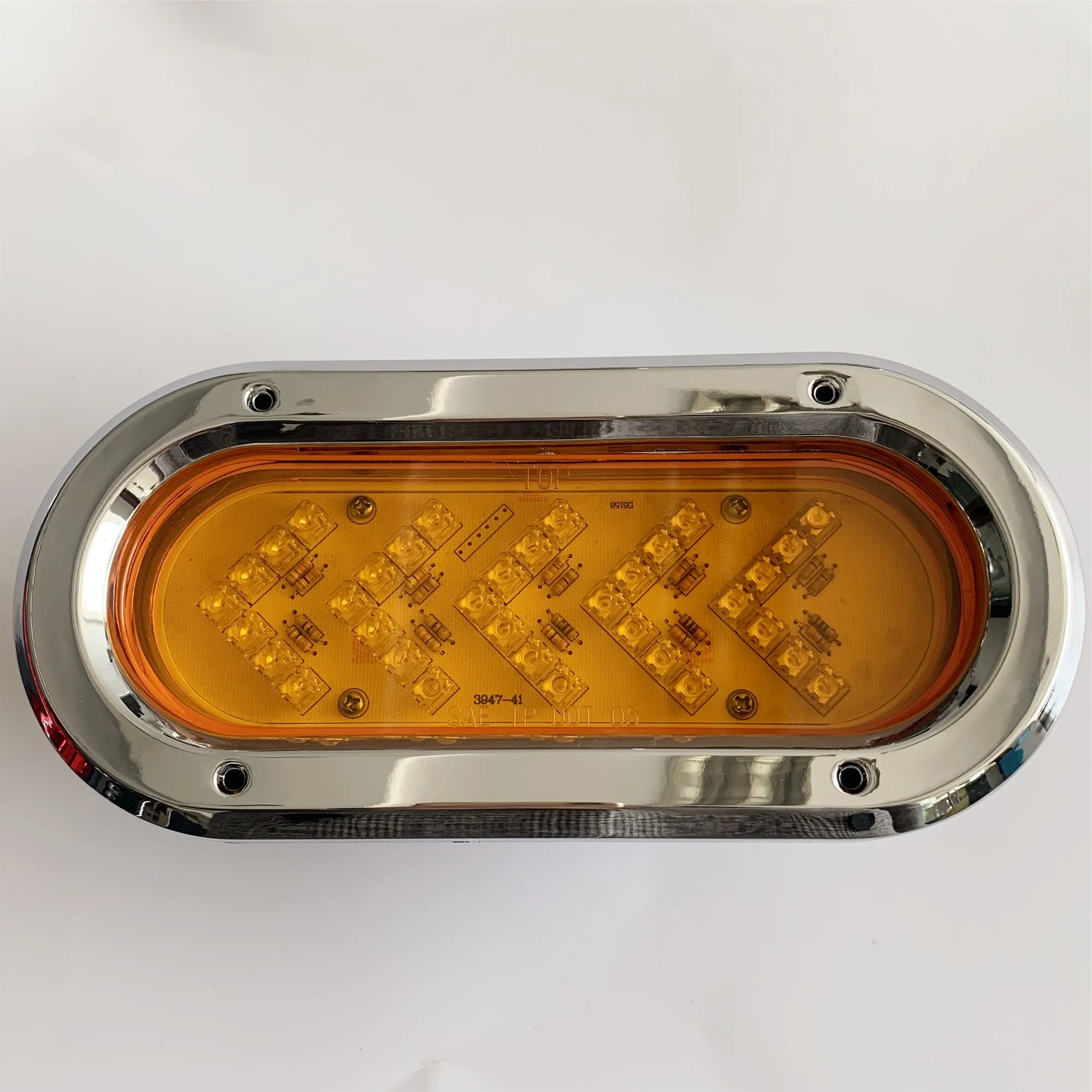 High power 6 inch oval tail light tail lamp Led stop tail Led turn signal lights  fit universal truck towing trailer RV bus etc