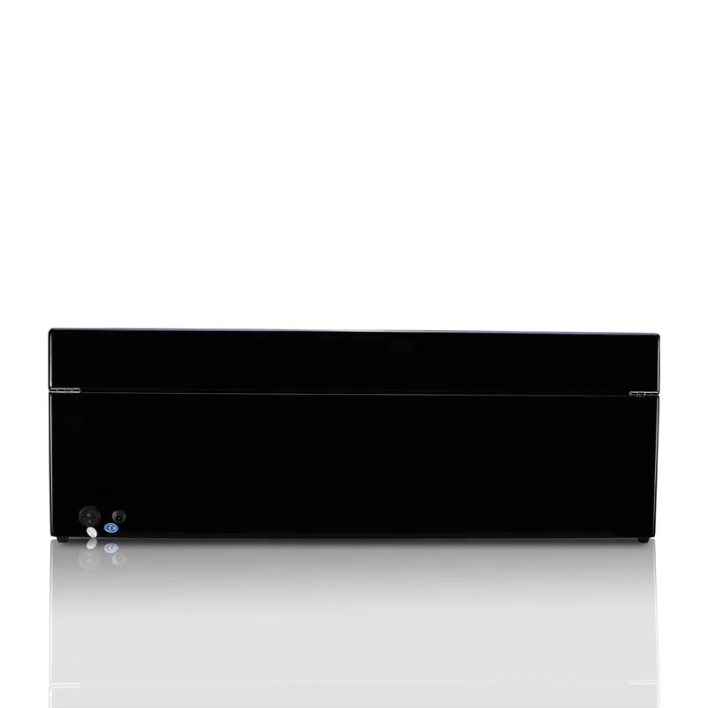 Custom Deluxe Black Wooden 8+9 slots Automatic Watch Winder Case Gyro