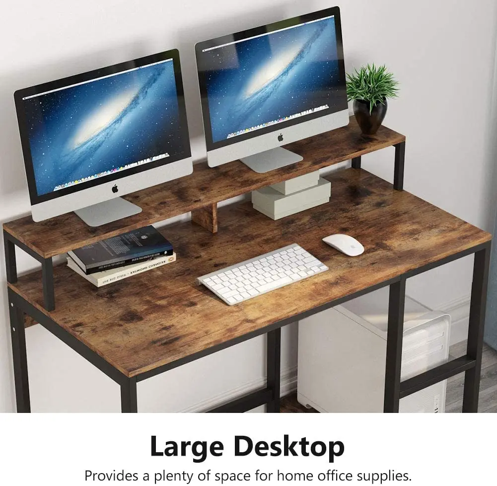 New Design Wholesale Modern PC Table Wooden Home Office Computer Desk Modern Cheap PC Laptop Workstation Home Office Furniture