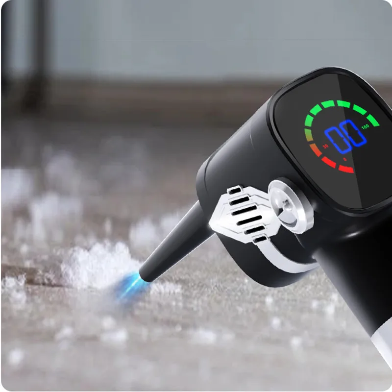New Air Duster 37000-43000 RPM Electric Air Blower for Computer Keyboard Electronics Cleaning, Reusable Dust Destroyer