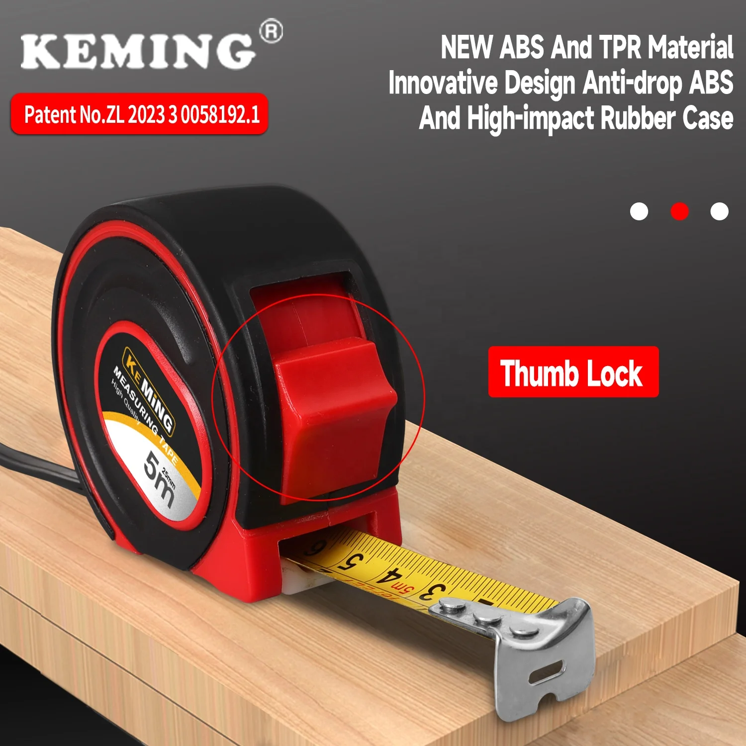 Factory new model rubber coat measuring tape double color small size steel 3m 5m 7.5m tape measure