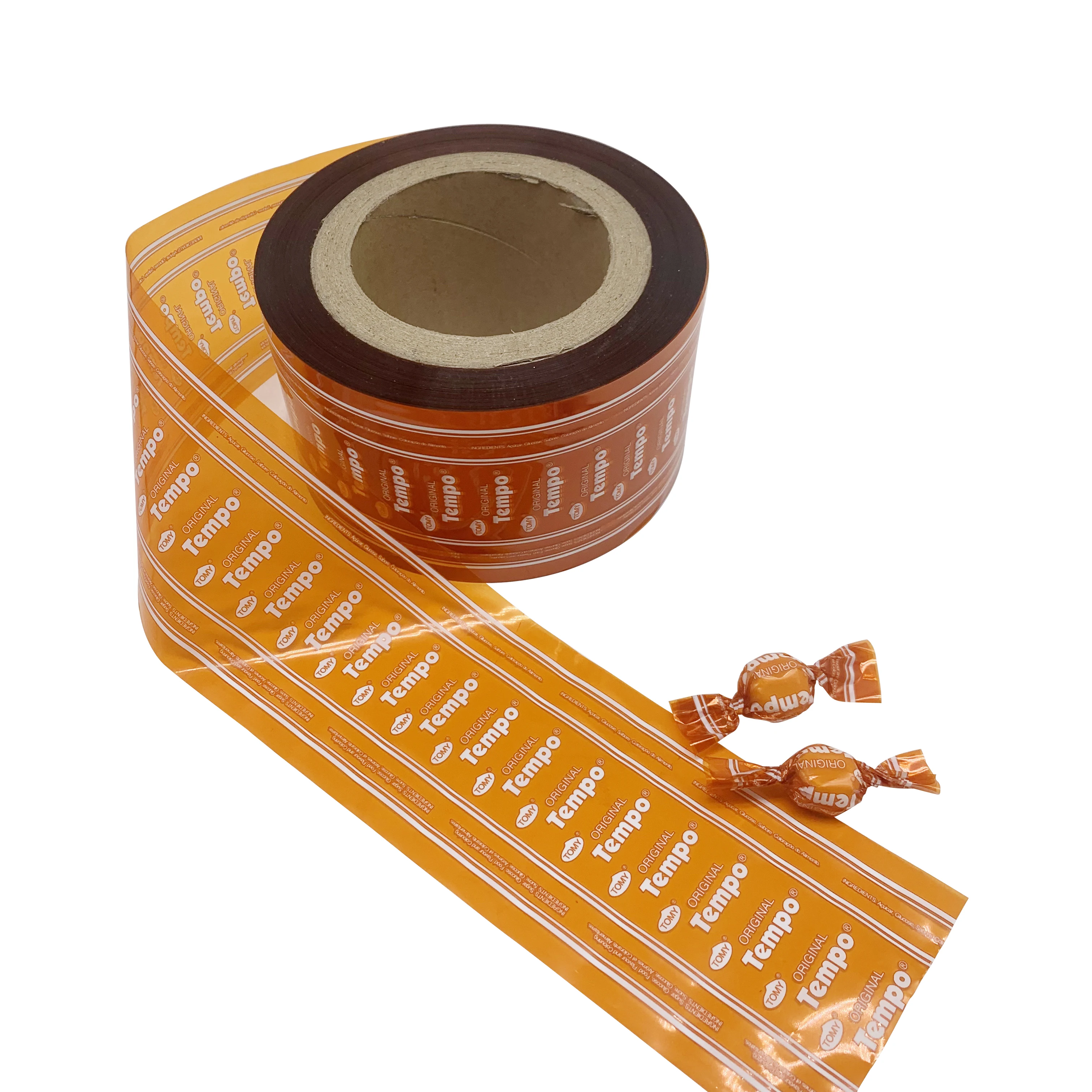 Good quality candy bag single layer film transparent recycled  clear PET twist film