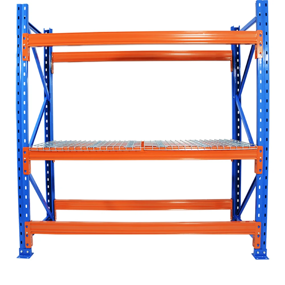 Heavy duty pallet racks Redirack teardrop hole Canada storage racking system drive-in mezzanine system