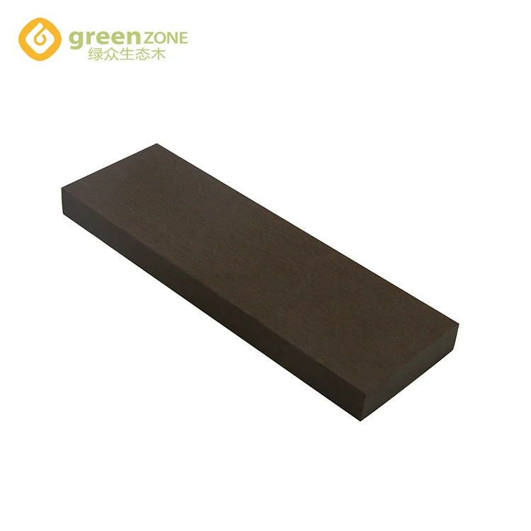 Rotproof solid batten terrace wooden dark gray wpc timber tube
