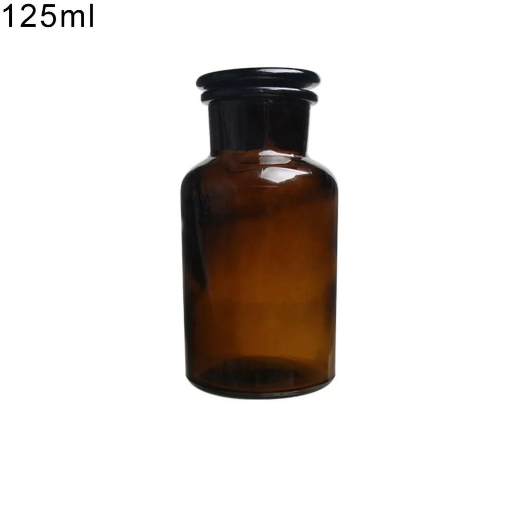 30/60/125/250/500ml Brown Wide-Mouth Reagent Bottle Storage Jar Lab Supplies Wide-Mouth Reagent Bottle Storage Jar Lab Supplies