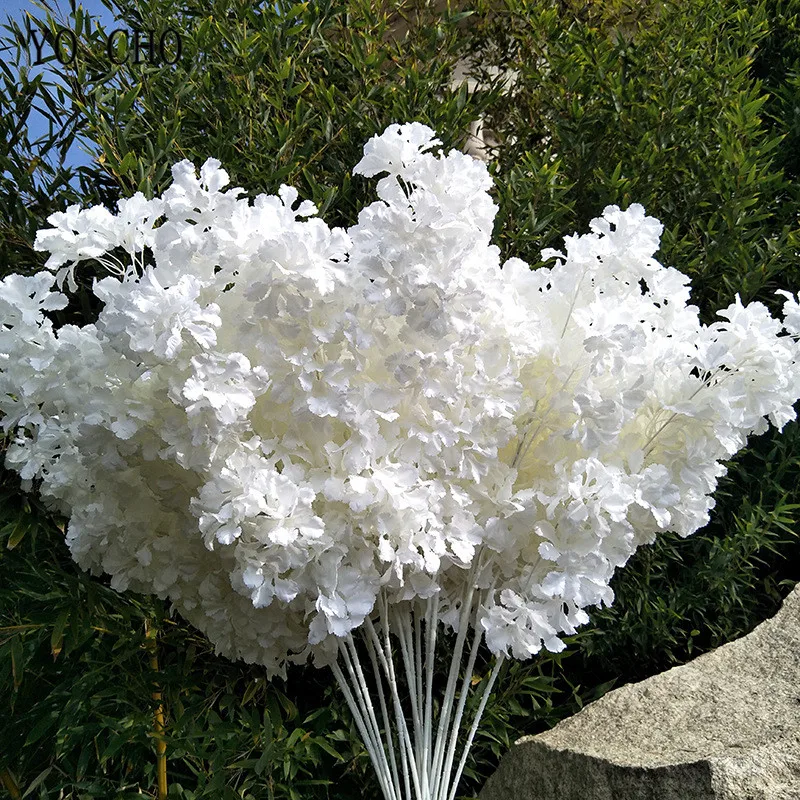 Artificial Cherry Blossom Sakura Tree Branches Fake Cherry Blossom Tree Branches Wedding Hotel Home Decoration