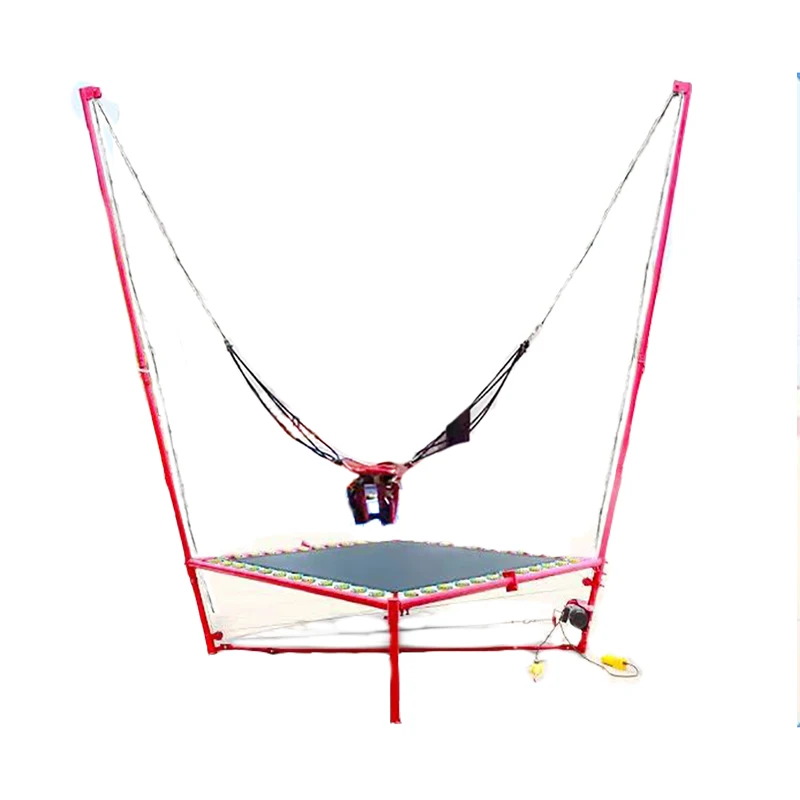 Electric Power-Driven Bungee Jumping Equipment for Kids and Adults Single Trampoline Bungee