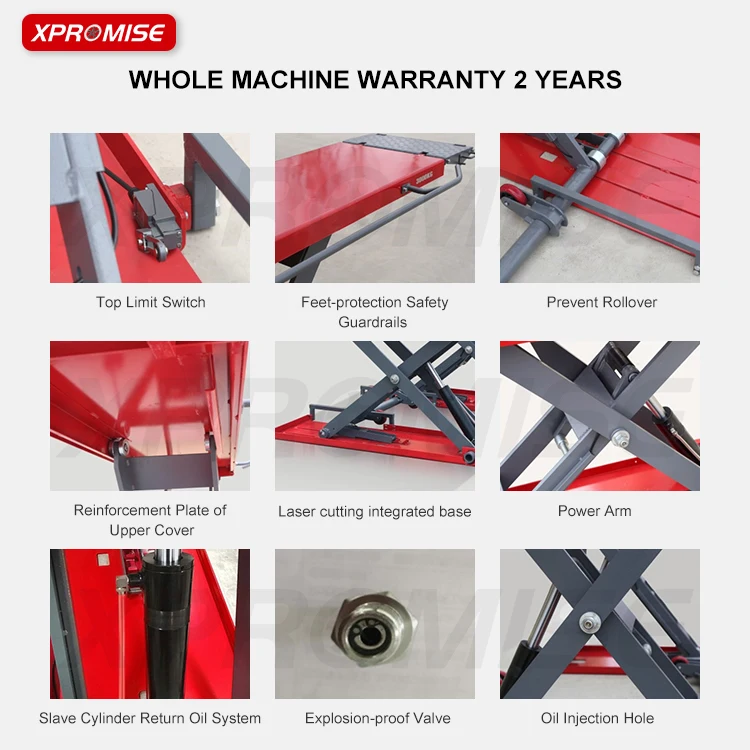 Cheap auto workshop equipment pneumatic release mid-position scissor lift/car elevator lift auto hoist tire repair machine