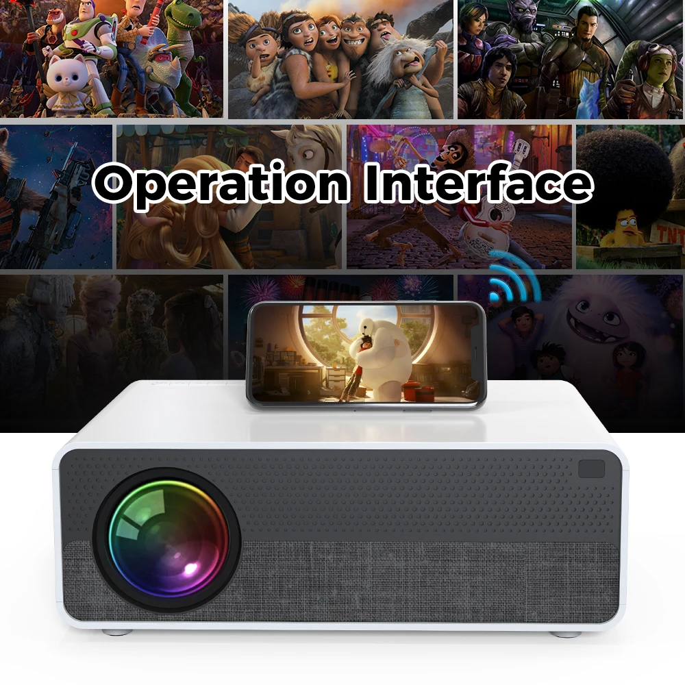 Factory direct OEM/ODM 14000 high lumen projector 1080p full HD 4k LCD portable home theater outdoor projector