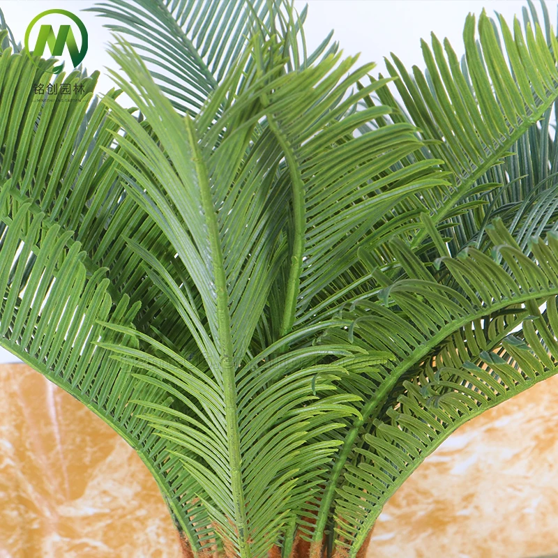 New Style Artificial Bonsai Stand Plants Green Plants Artificial Cycas Revoluta Tree Indoor and Outdoor Decor Artificial Plants