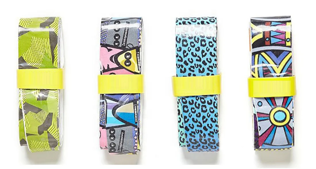 Custom New Racket Grip stickiness  Perforated Camouflage printTennis Overgrip Badminton Overgrip Pickleball Overgrip Fishing Rod